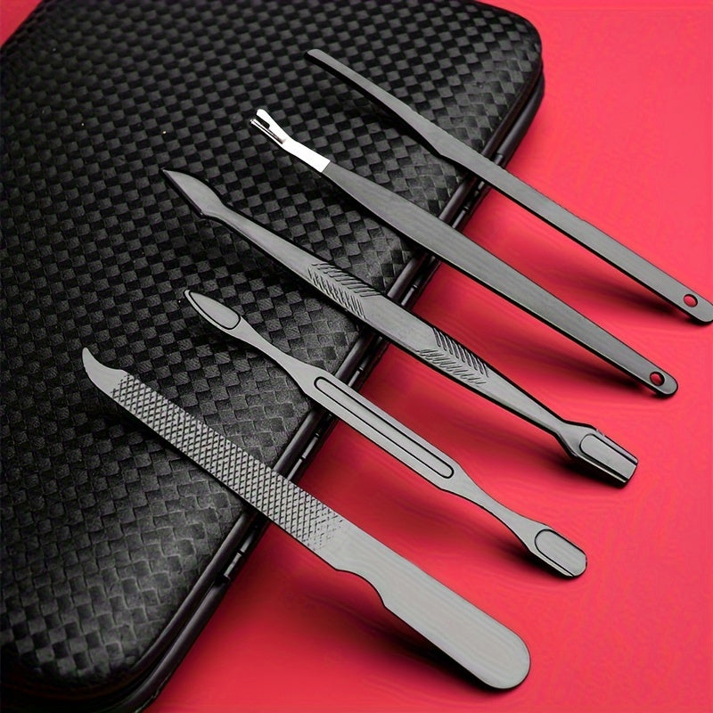 Nail Clippers Manicure Tool Set With Portable Travel Case