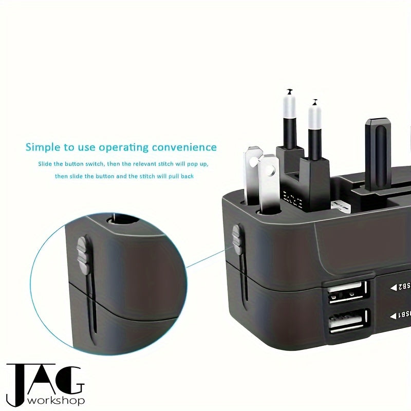 Universal Travel Adapter With Dual USB Ports
