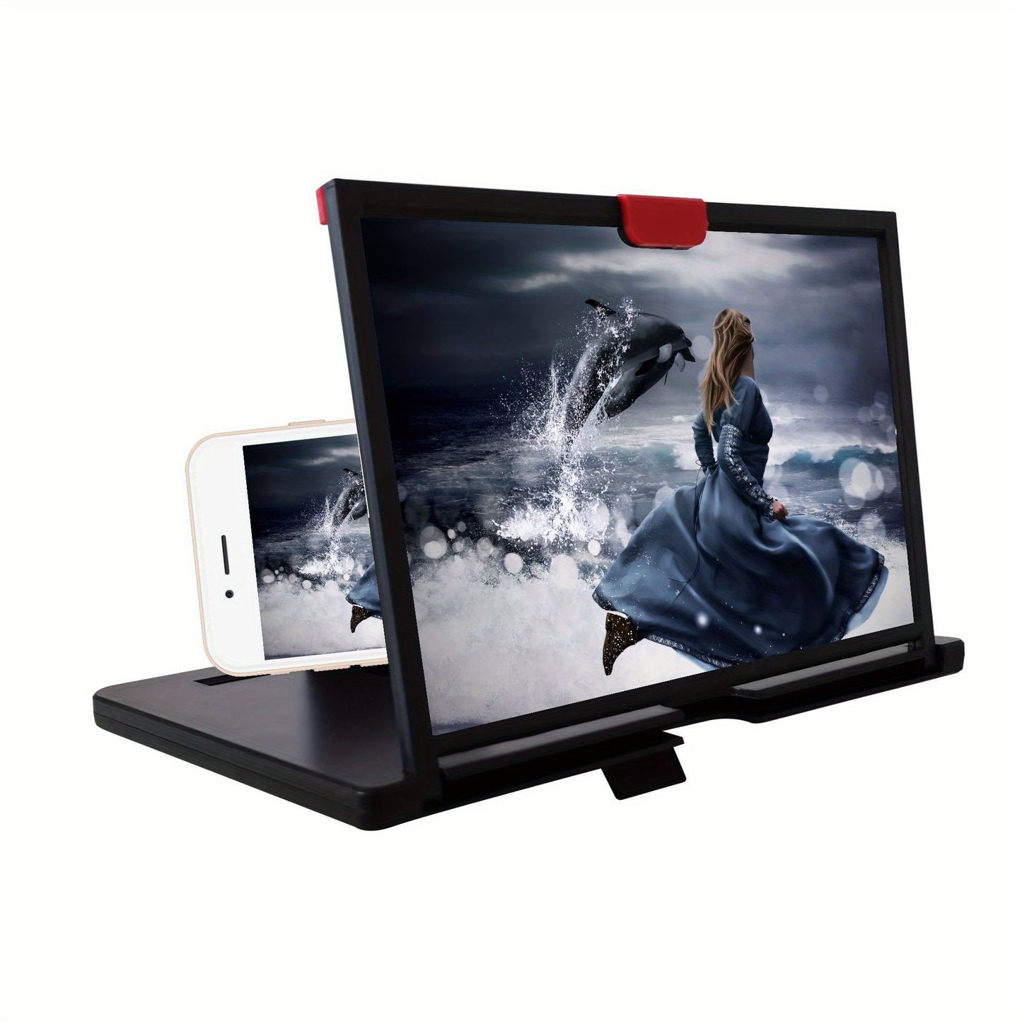 High-Definition Mobile Screen Amplifier with Foldable Stand - 10/12 Inch