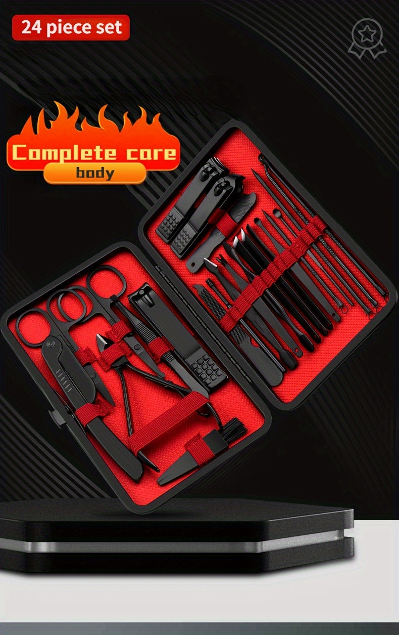 Nail Clippers Manicure Tool Set With Portable Travel Case
