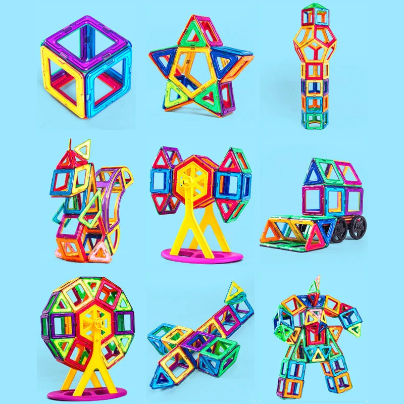 Magnetic Big Size Building Blocks – Creative & Educational Toy for Kids