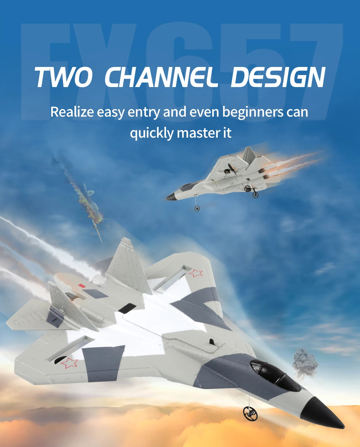 RC Foam Aircraft SU-35 – High-Performance Remote Control Fighter Plane Best Toy For Children
