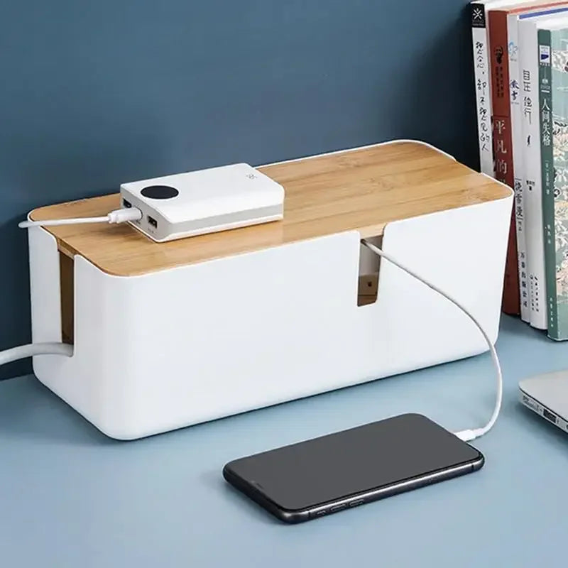 Wooden Cable Storage Box