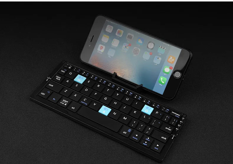 Mini Foldable Wireless Keyboard With Stand For Phone