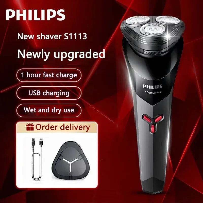 PHILIPS S1113 Men's Portable Electric Shaver