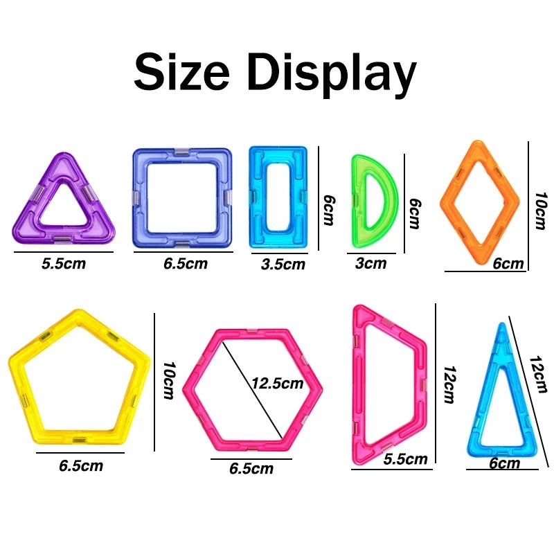 Magnetic Big Size Building Blocks – Creative & Educational Toy for Kids