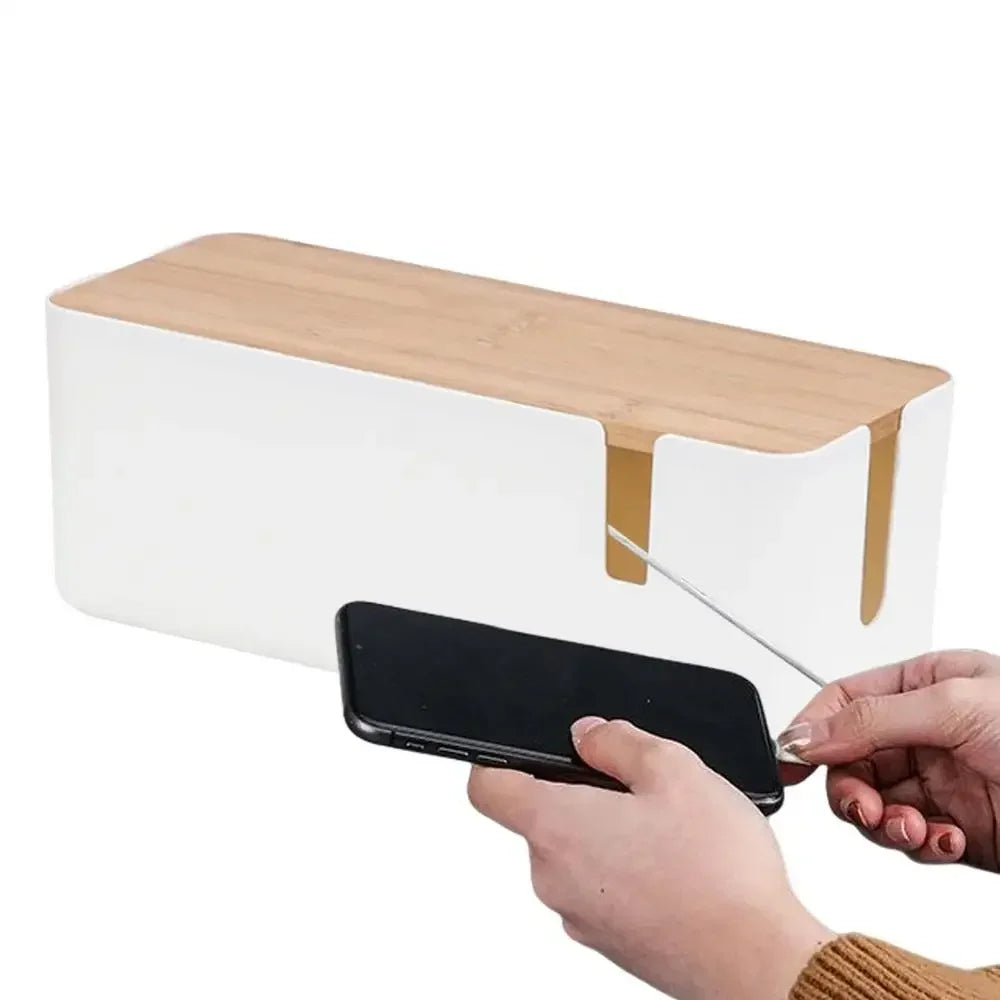 Wooden Cable Storage Box