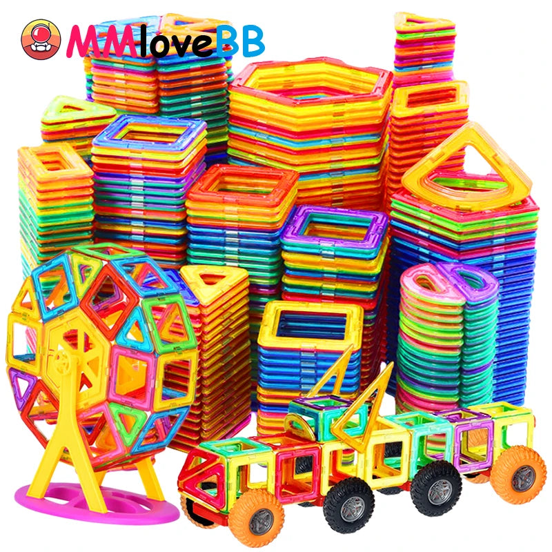 Magnetic Building Blocks for kids – Big-sized, safe, and durable constructor set for creative play and learning.