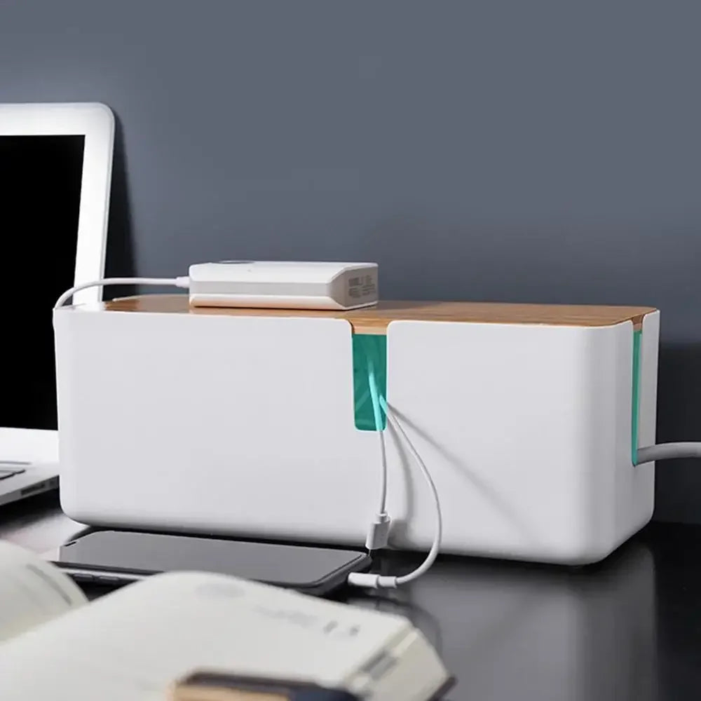 Wooden Cable Storage Box