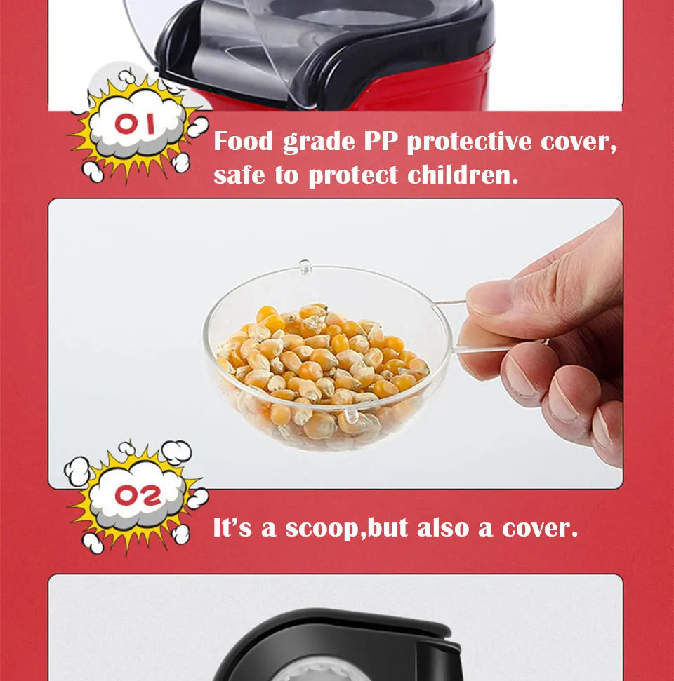 Oil-free Mini Popcorn Maker Machine