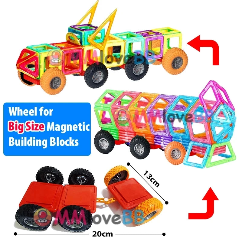 Magnetic Building Blocks for kids – Big-sized, safe, and durable constructor set for creative play and learning.