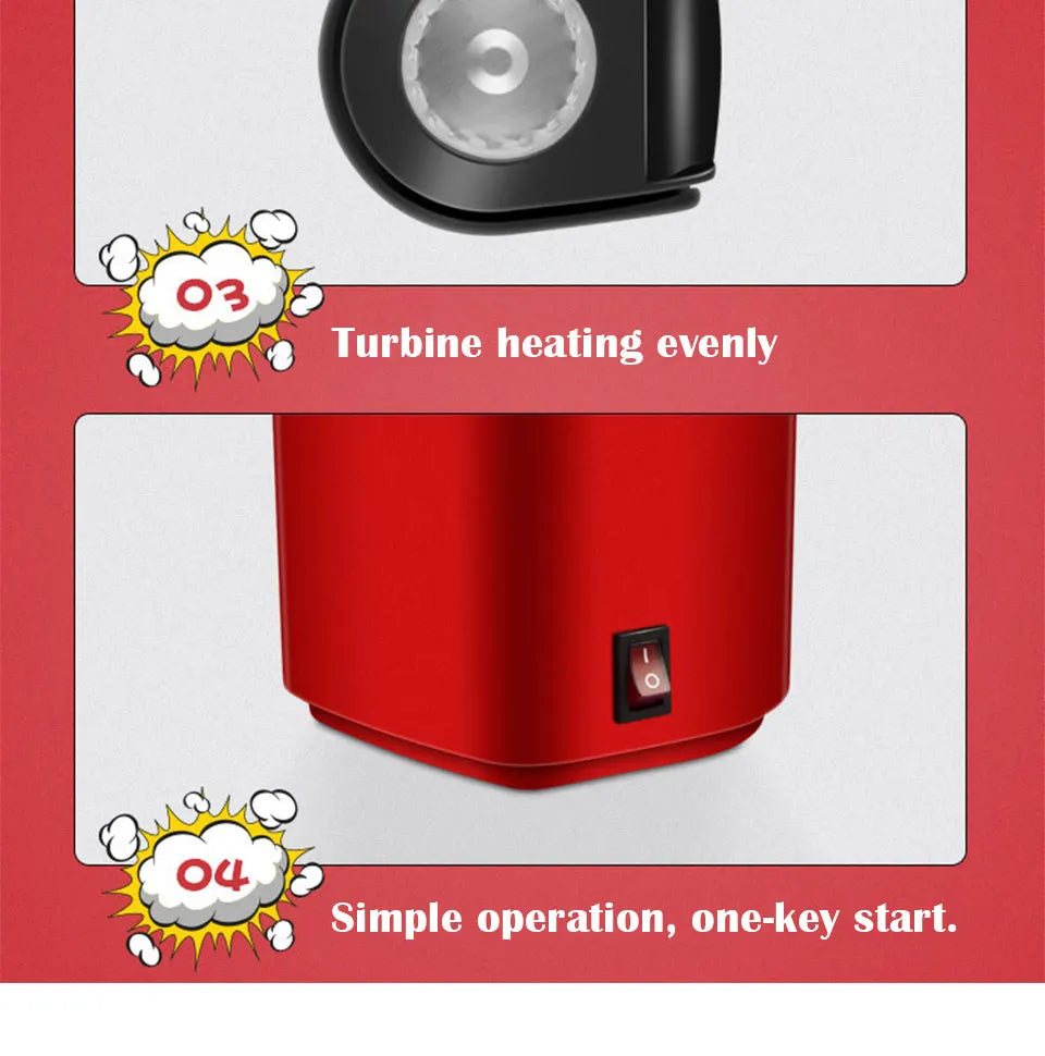 Oil-free Mini Popcorn Maker Machine