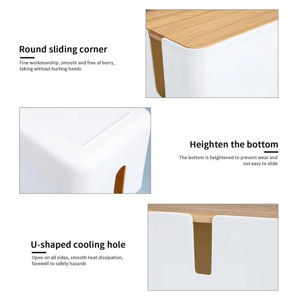 Wooden Cable Storage Box