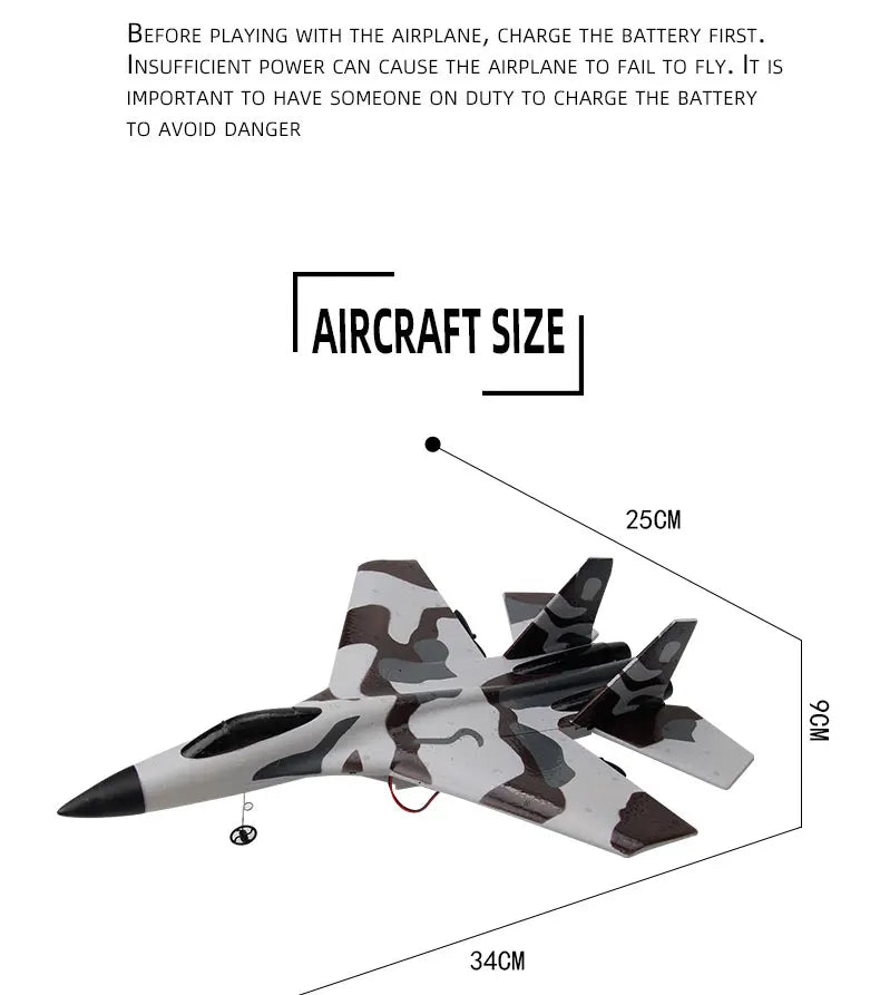RC Foam Aircraft SU-35 – High-Performance Remote Control Fighter Plane Best Toy For Children