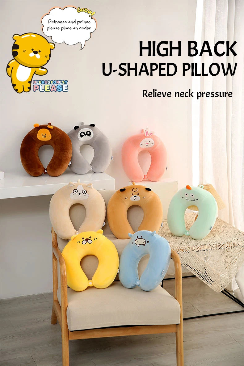 Cute Animal Memory Foam Travel Neck Pillow