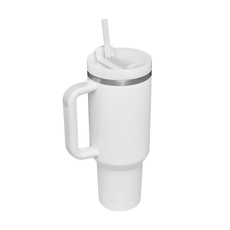 Stainless Streel Tumbler With Handle Straw Insulated