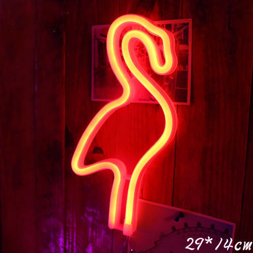 LED Neon Sign Night Light Wall Decoration Personalised Light USB and Battery Operated Neon Light For Bedroom, Living Room, Bar and Party