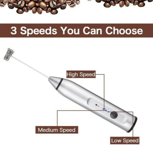 Milk Frother Electric Egg Beater Mixer For Coffee Drink Portable