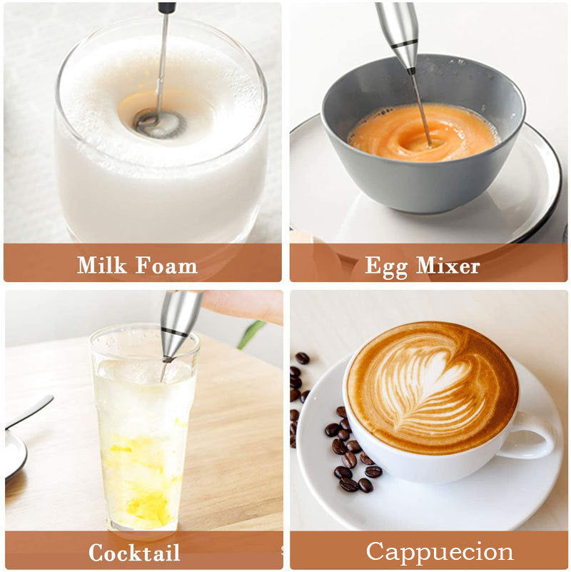 Milk Frother Electric Egg Beater Mixer For Coffee Drink Portable