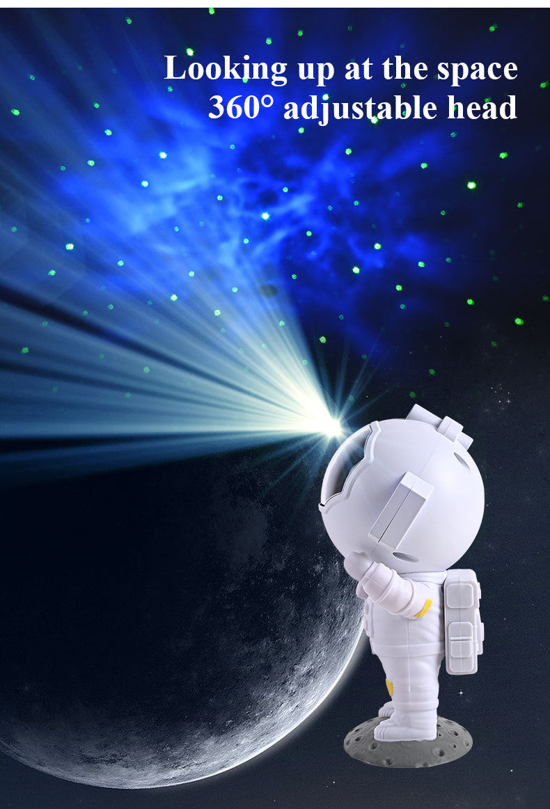 Galaxy Star Projector Astronaut Lamp