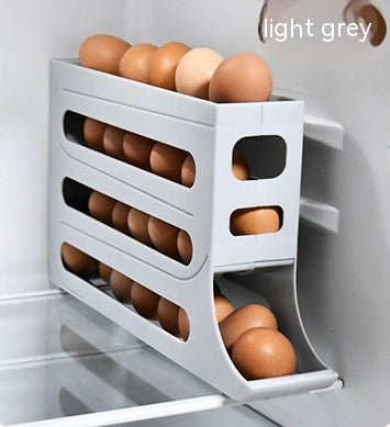 Automatic Rolling Egg Storage Box Dispenser for Refrigerator