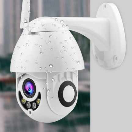 Wireless Outdoor Surveillance Camera, 360° PTZ Camera with Colour Night Vision, 1080p Resolution, Two-Way Voice Monitoring
