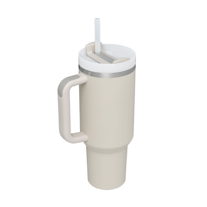 Stainless Streel Tumbler With Handle Straw Insulated