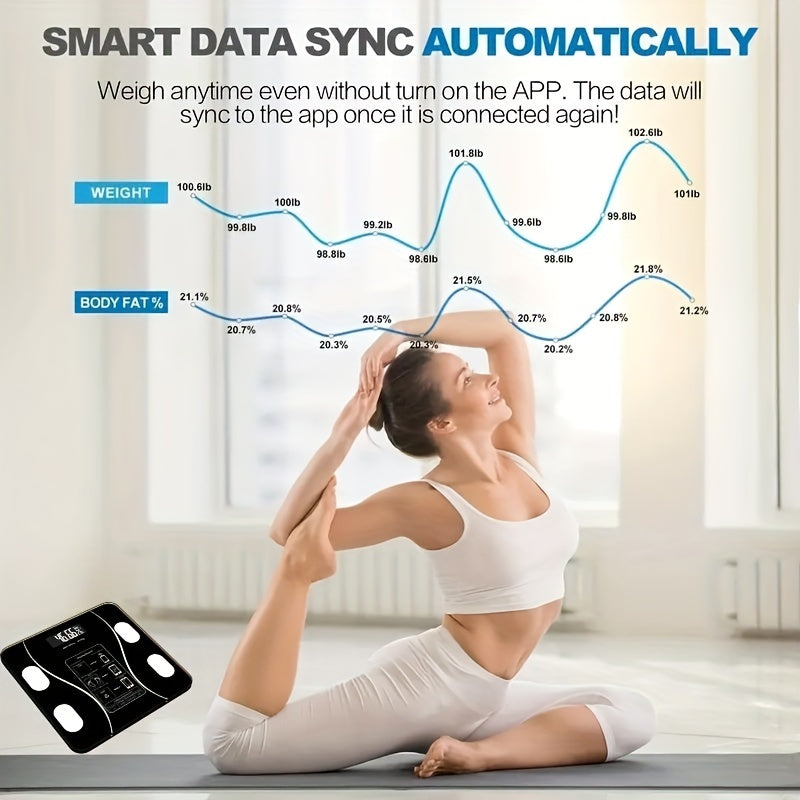 Smart Digital Body Weight & Fat Scale with Smart App