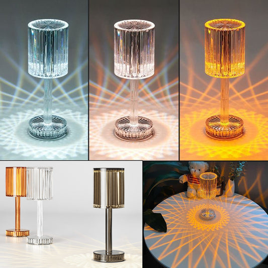 Crystal Table Lamp Diamond Romantic Warm Led For Home Decor Romantic Gift Night Light