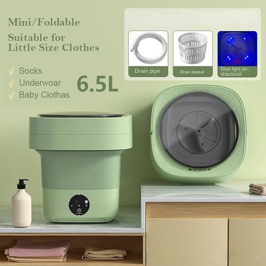 Mini Foldable Washing Machine Portable Socks Underwear Panties Washing Machine Big Capacity 3 Models With Spinning Dry Gadgets