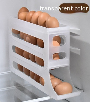 Automatic Rolling Egg Storage Box Dispenser for Refrigerator