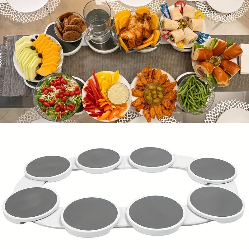 Lazy Susan Turntable Expandable 360 Rotation Heat Resistant Pantry Countertop