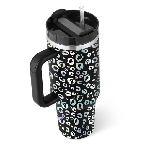 Stainless Streel Tumbler With Handle Straw Insulated