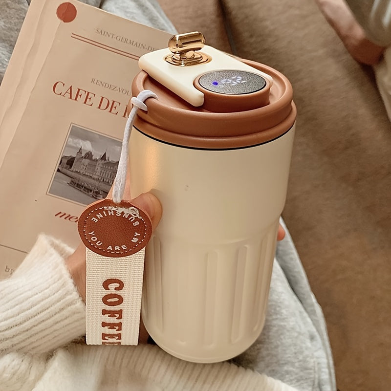 Premium Insulated Travel Mug with Temperature Display