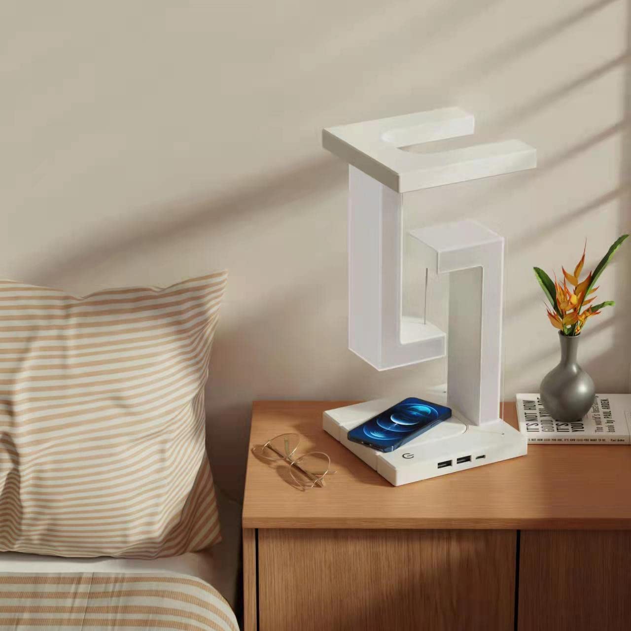 Table Lamp Smartphone Wireless Charging Suspension