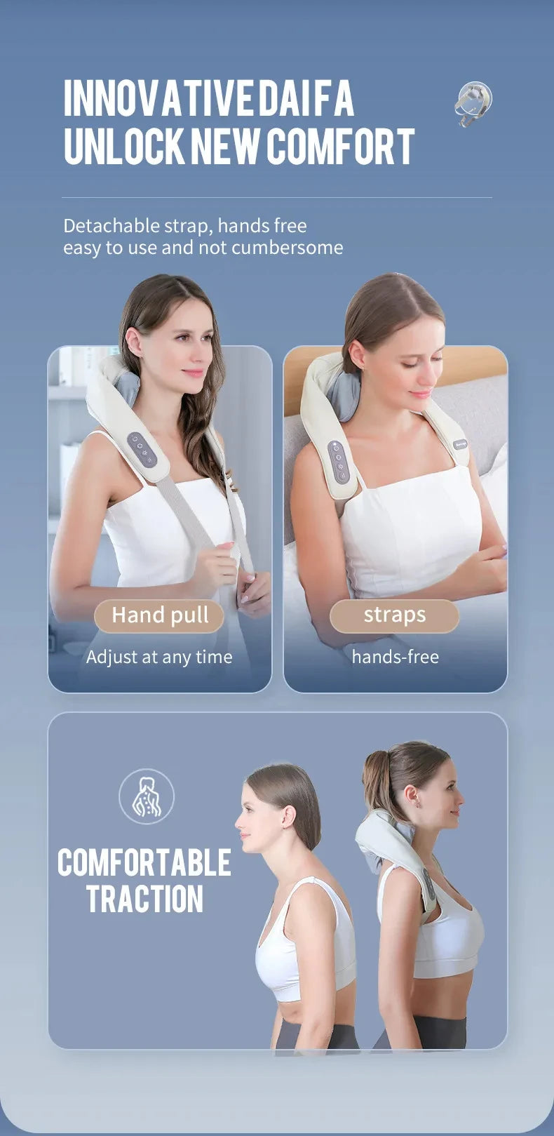 Wireless Neck And Shoulder Massager