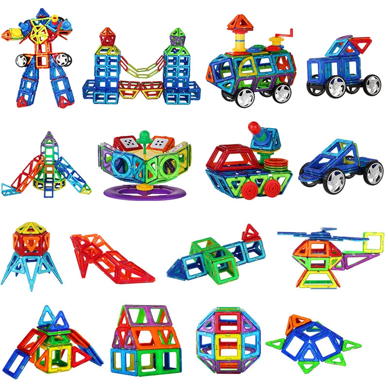 Magnetic Big Size Building Blocks – Creative & Educational Toy for Kids