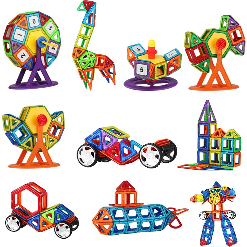 Magnetic Big Size Building Blocks – Creative & Educational Toy for Kids