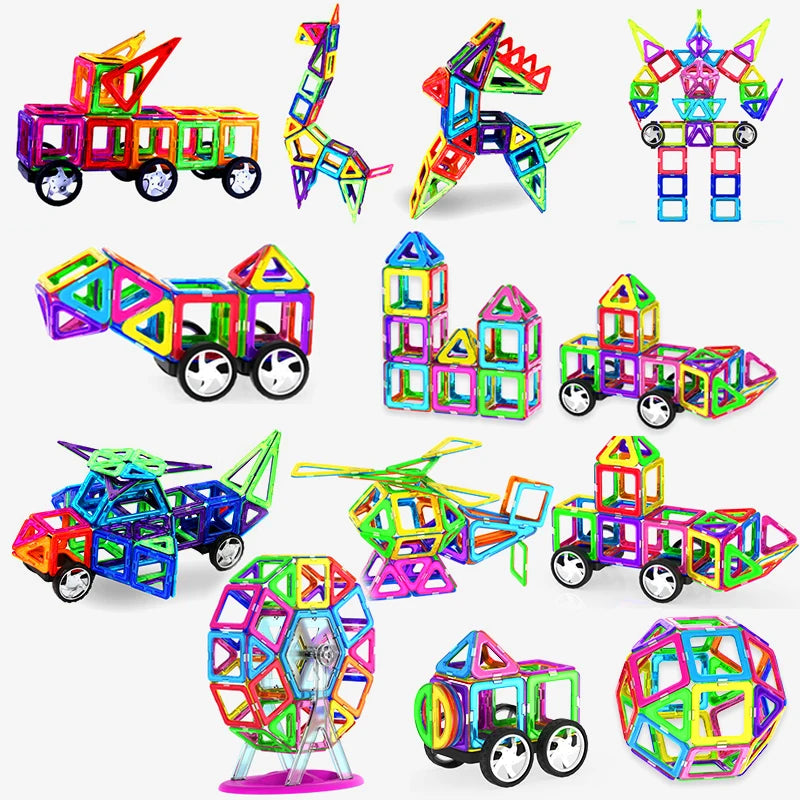 Magnetic Big Size Building Blocks – Creative & Educational Toy for Kids