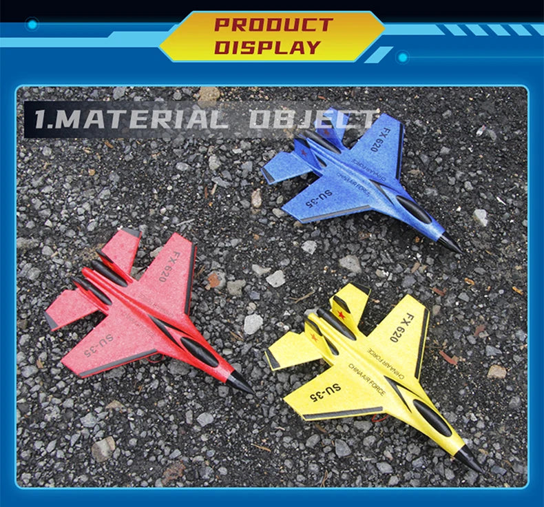 RC Foam Aircraft SU-35 – High-Performance Remote Control Fighter Plane Best Toy For Children