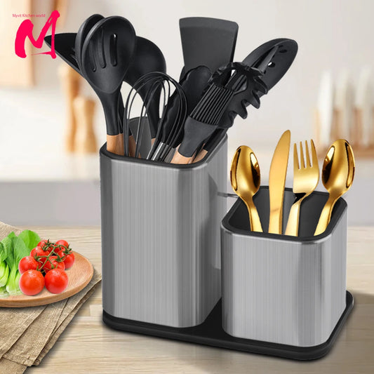 Knife Stand Holder For Kitchen Knife Stainless Steel Knife Holder Stand Cutlery Holder Block High End Kitchen Accessories