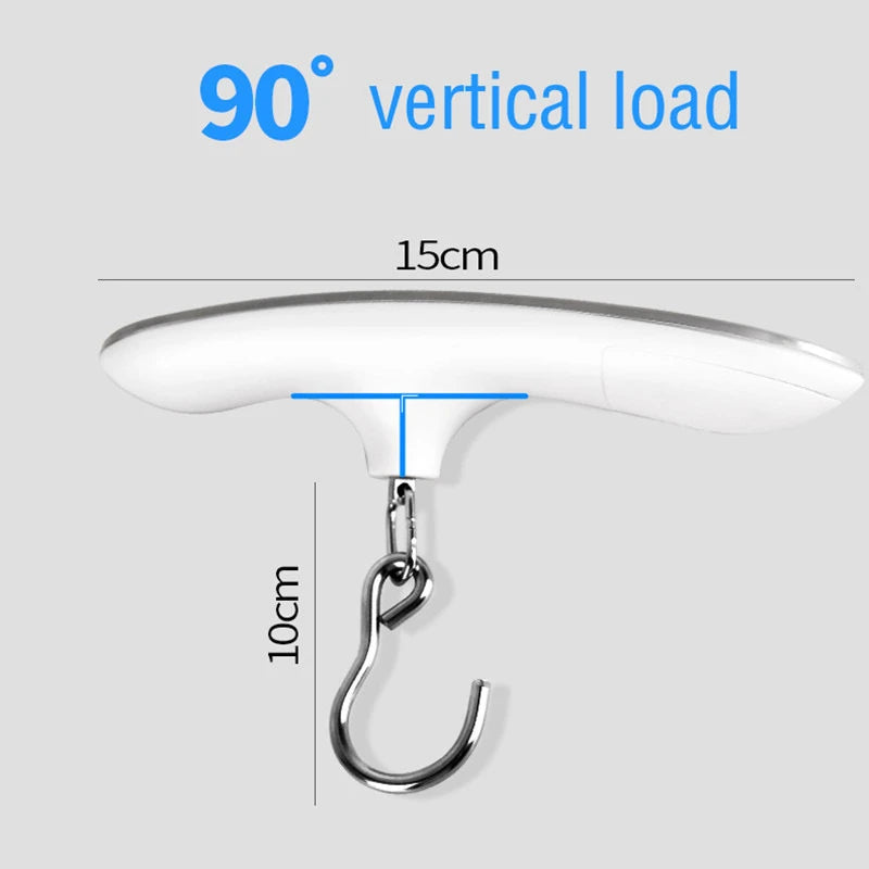 Portable Digital Luggage Scale, LCD Display with Hook