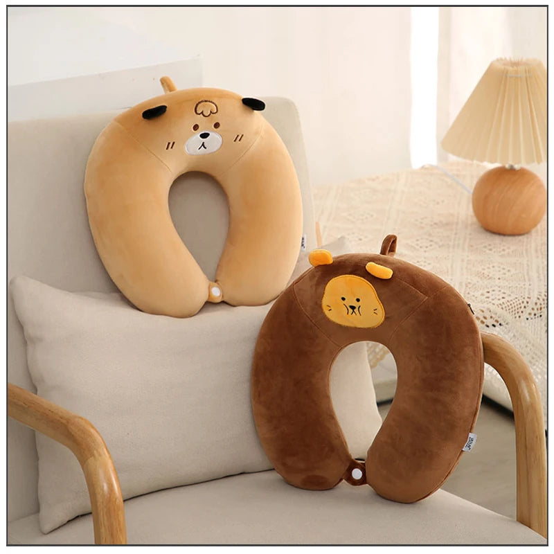 Cute Animal Memory Foam Travel Neck Pillow