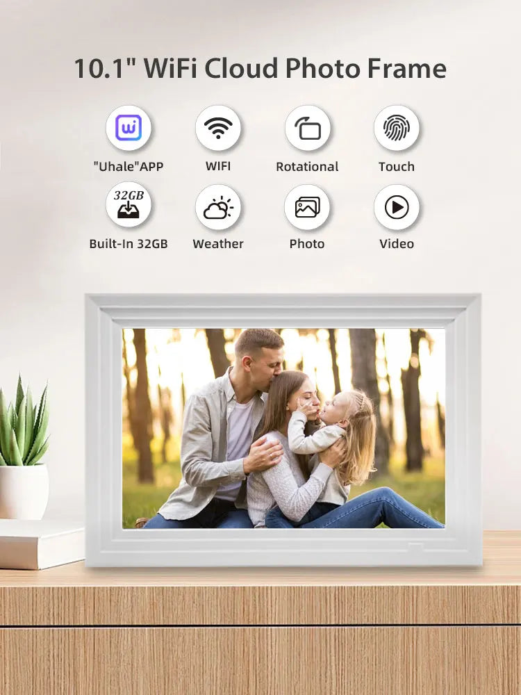 WiFi Digital Photo Frame 10.1-Inch Share Photo via APP