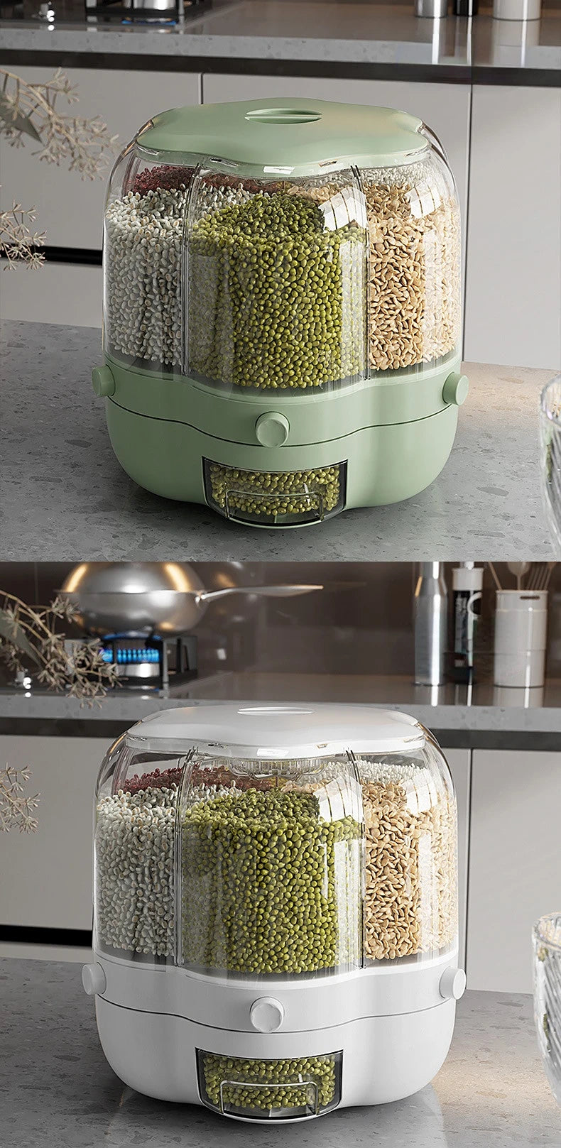 360° Rotating Kitchen Storage Container