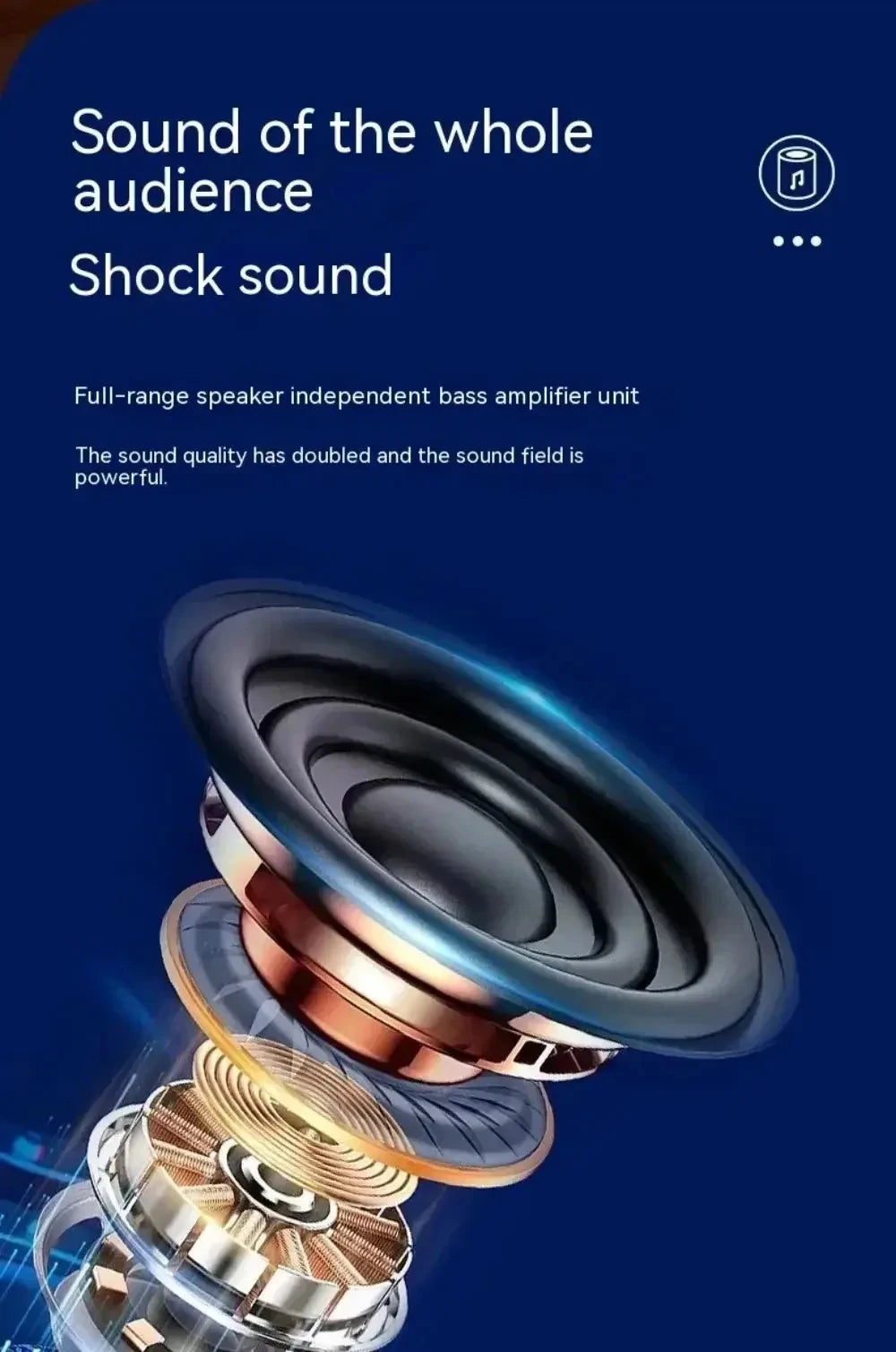 Xiaomi K52 Wireless Bluetooth Speaker With Multifunction Dual microphone – Ultimate Party & Karaoke Experience!