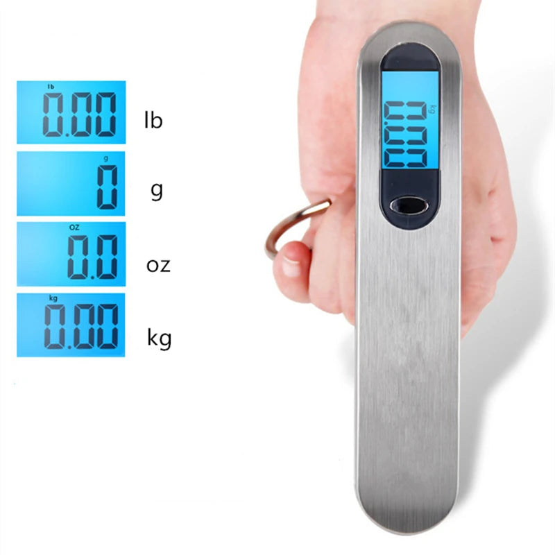 Portable Digital Luggage Scale, LCD Display with Hook