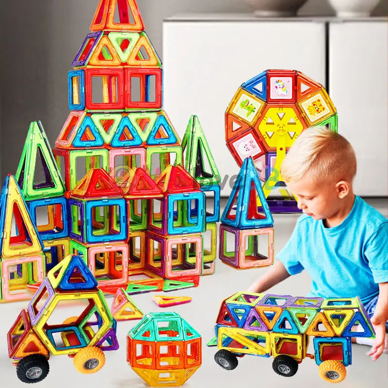 Magnetic Building Blocks for kids – Big-sized, safe, and durable constructor set for creative play and learning.