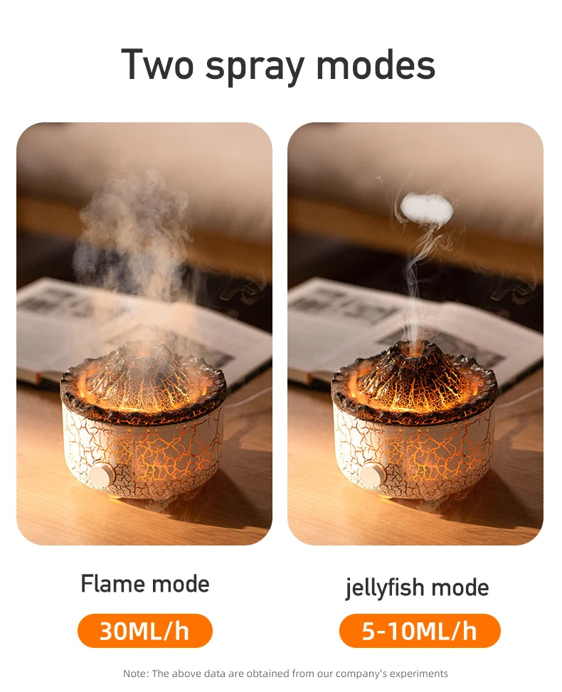 Volcano Humidifier Aromatherapy Air Diffuser Machine Spray