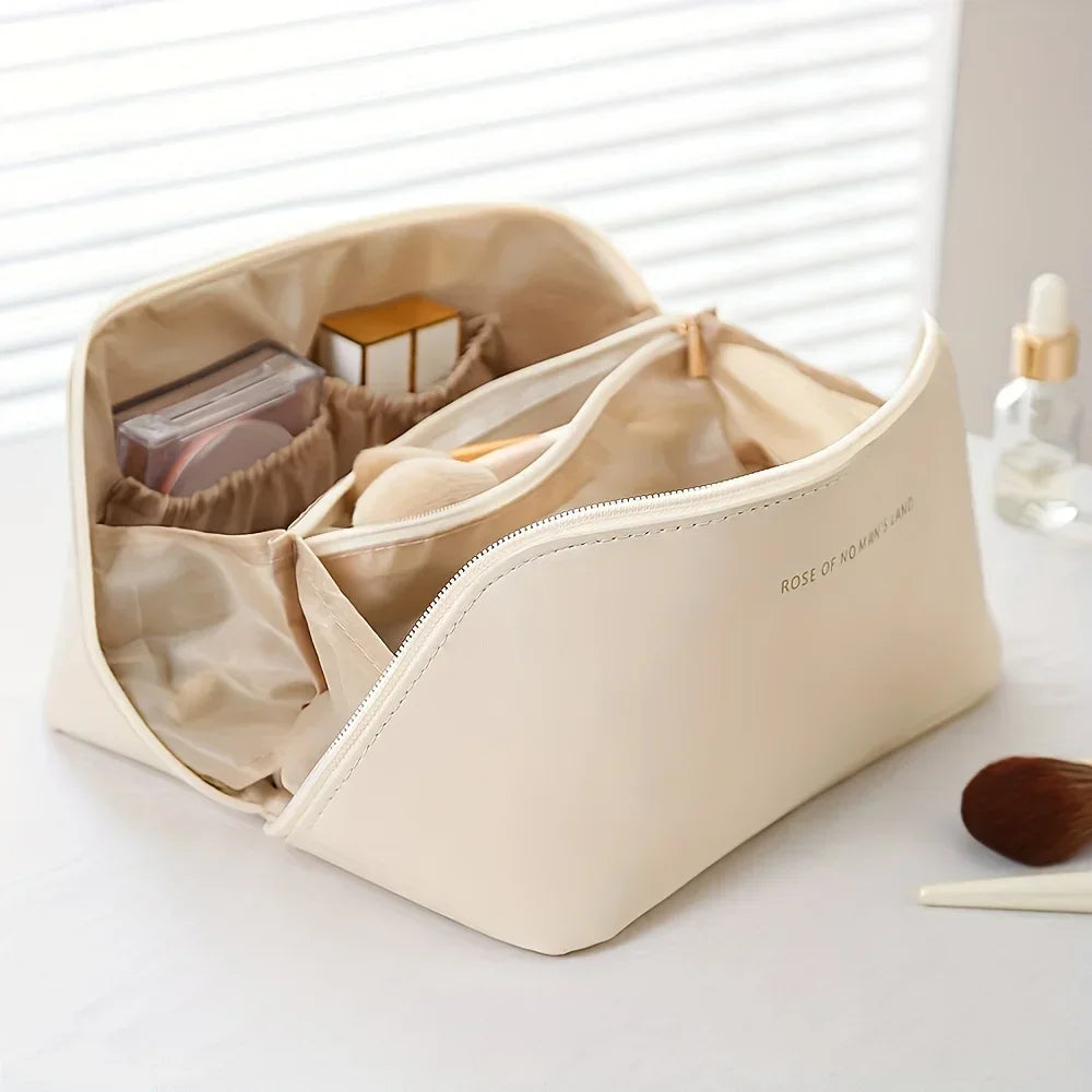 Large Waterproof Cosmetic Bag for Travel - Makeup & Toiletries